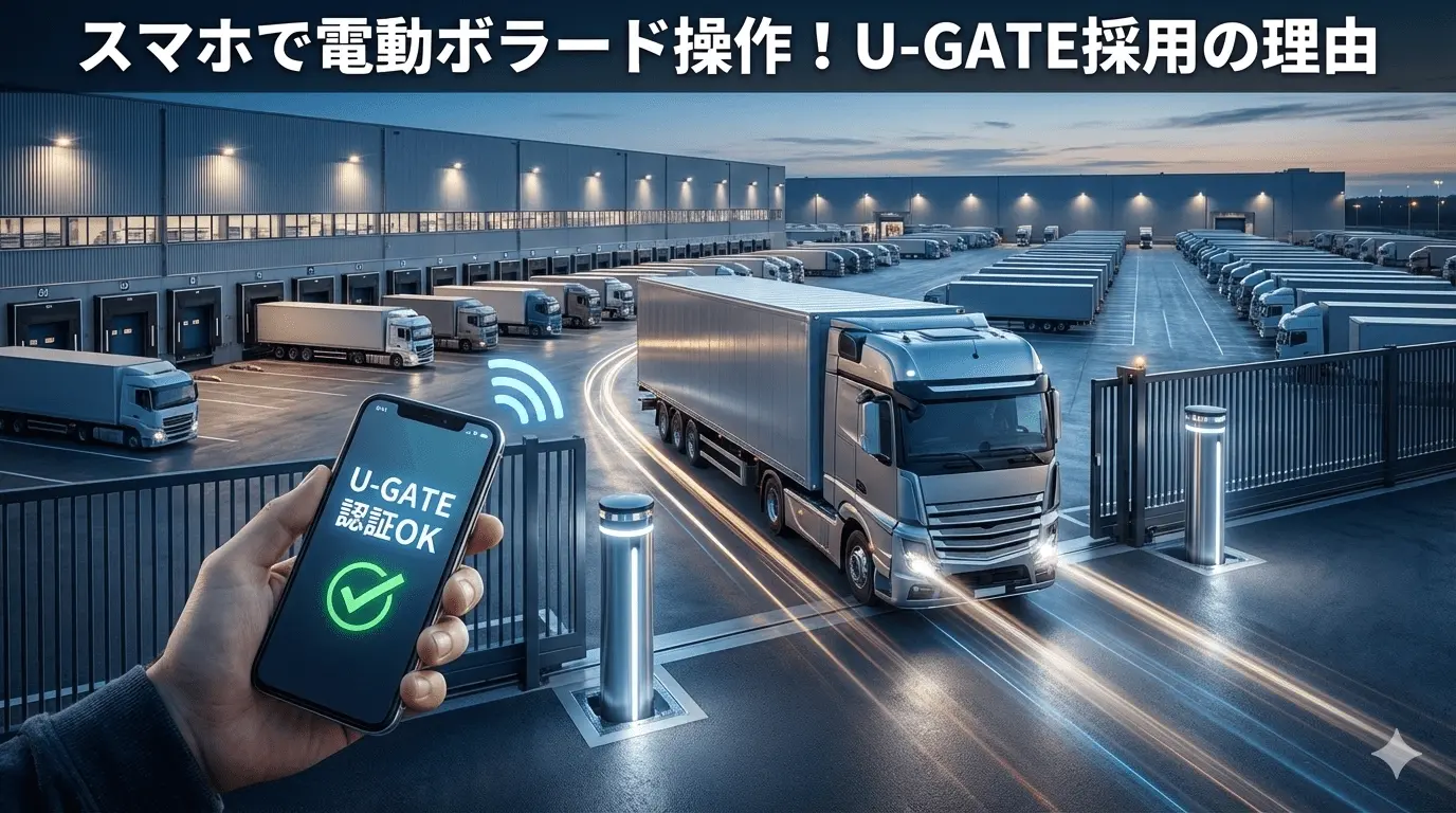 スマホで電動ボラードを操作｜グリーンワークスのU-GATE(ユーゲート)が採用された理由