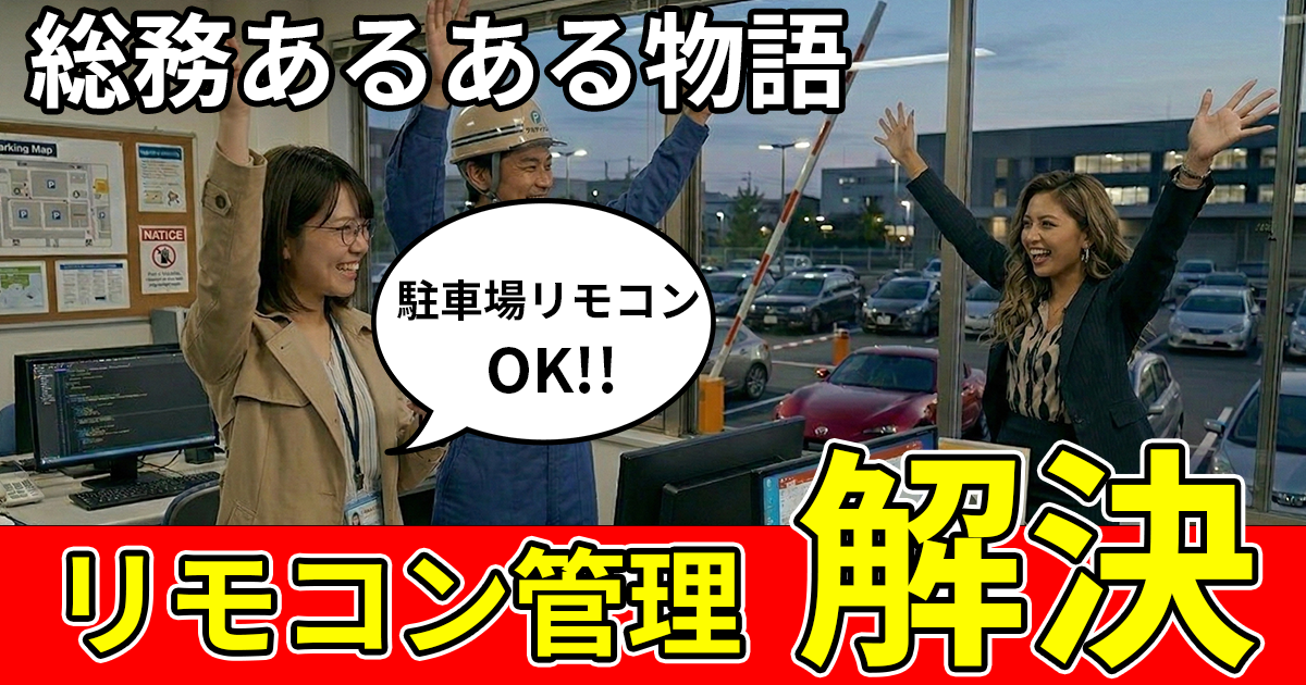 【総務あるある物語】駐車場のリモコン紛失問題-まゆみの苦悩と解決!