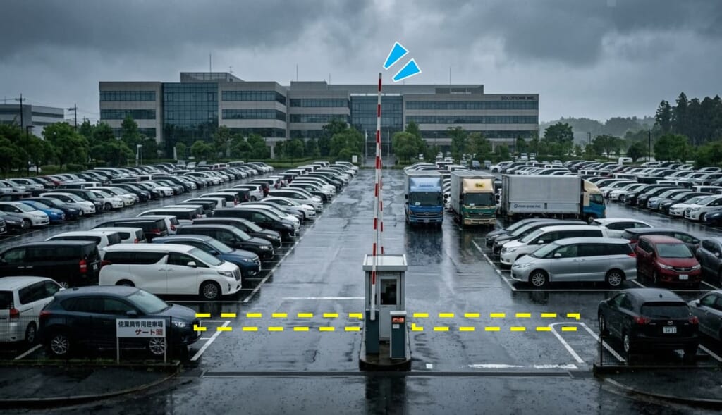 上げたままのゲート